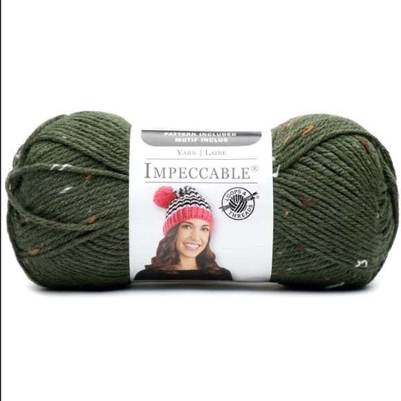 Set of 3!!! NWT Impeccable Yarn by Loops and Threads Camo Tweed Yarn - Picture 1 of 5